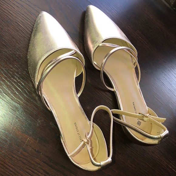 call it spring rose gold heels
